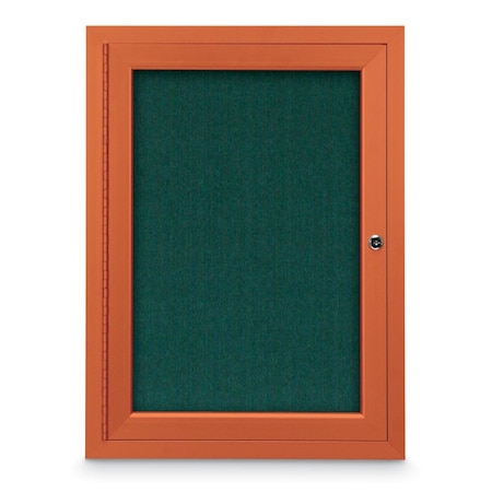 United Visual Products Slim Enclosed Corkboard, 11"x13-1/2", Satin Alum Frame/Black UVEB1113-SATIN-BLACK